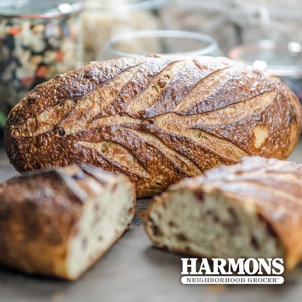 Harmons for the Holidays: Orange Cranberry Artisan Bread