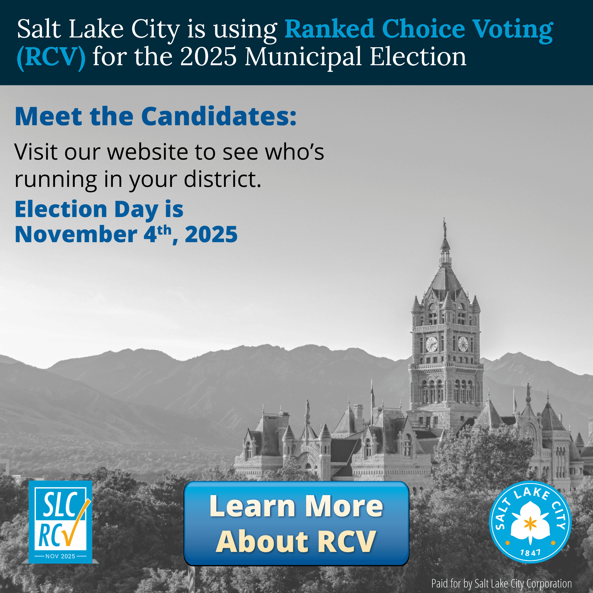 RCV is Coming to Salt Lake City!